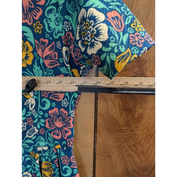 Vintage Lularoe Dress Amelia Womens Medium M Med Zipper Floral Pockets Flowers - Picture 5 of 8